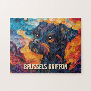 Brüssel Griffon Paper Quilling Art Dog Portrait Puzzle