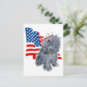 Brüssel Griffon Patriotic Postkarte (Stehend Vorderseite)