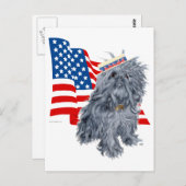 Brüssel Griffon Patriotic Postkarte (Vorne/Hinten)