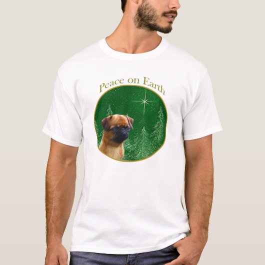Brüssel Griffon Peace T-Shirt (Vorderseite)