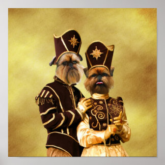 Brüssel Griffon Poster Nobility Hund Gift