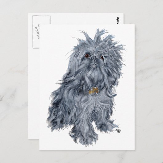 Brüssel Griffon Postkarte (Vorne/Hinten)