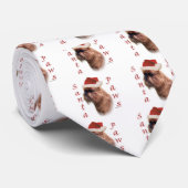 Brüssel Griffon Santa Paws Krawatte (Gerollt)