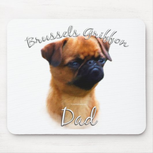 Brüssel Griffon Vater 2 Mousepad (Vorne)