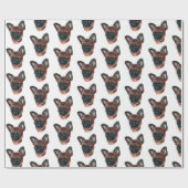 Brüssel Griffon Wrapping Paper Geschenkpapier (Flach)