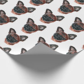 Brüssel Griffon Wrapping Paper Geschenkpapier (Ecke)