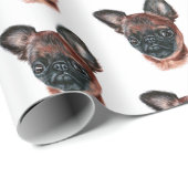 Brüssel Griffon Wrapping Paper Geschenkpapier (Rolleneckpunkt)