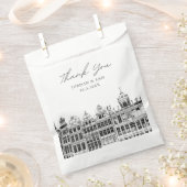 Brüssel Hochzeit Personalisiertes Foto Geschenktütchen (Ausgeschnitten)