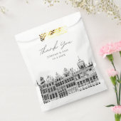 Brüssel Hochzeit Personalisiertes Foto Geschenktütchen (Versiegelt)