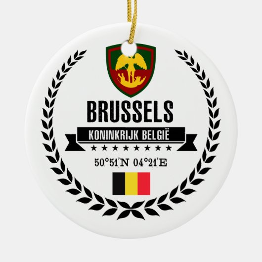 Brüssel Keramik Ornament (Vorne)