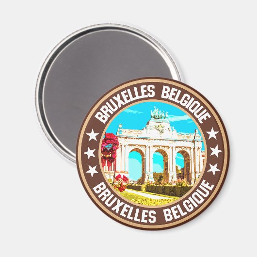 Brüssel Magnet (Vorderseite/Rückseite)