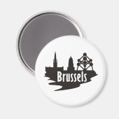Brüssel Magnet (Vorderseite/Rückseite)