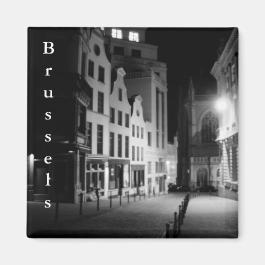 Brüssel nach Nacht Magnet (Vorne)