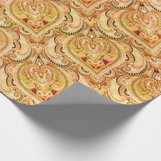 Brüssel-Pfirsich Geschenkpapier (Ecke)