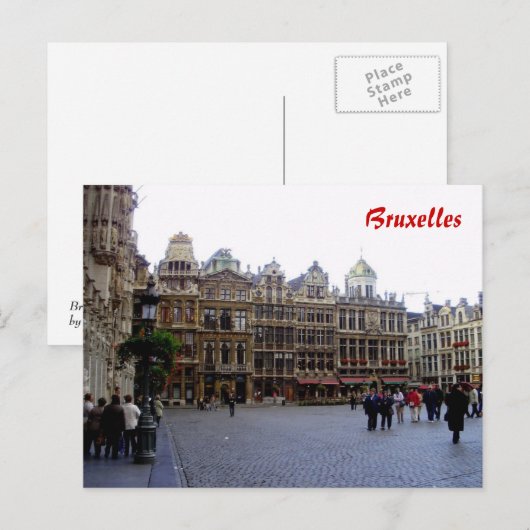 Brüssel Postkarte (Vorne/Hinten)