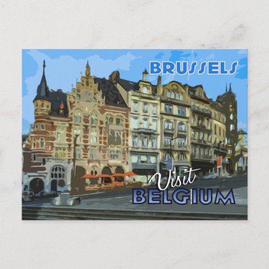 Brüssel Postkarte von Serie Visit... (Vorderseite)