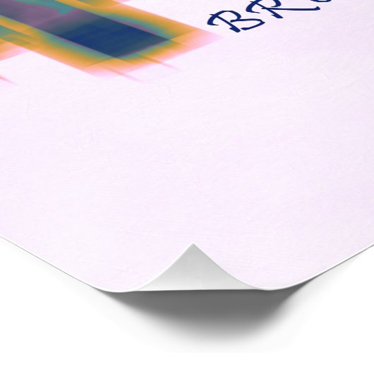 Brüssel Skyline Poster (Ecke)