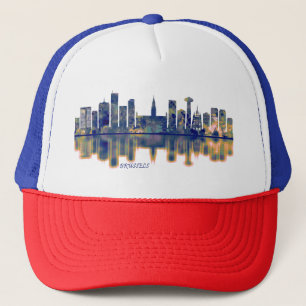 Brüssel Skyline Truckerkappe