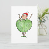 Brüssel Sprout Einladung (Stehend Vorderseite)