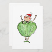 Brüssel Sprout Einladung (Vorne/Hinten)