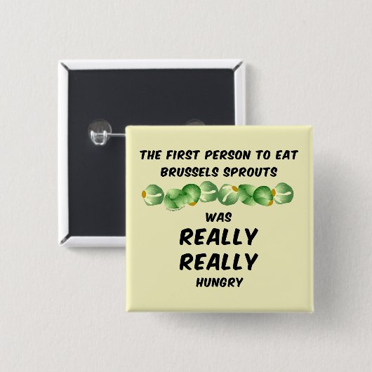 Brüssel Sprouts Button (Vorne & Hinten)