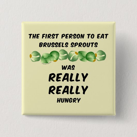 Brüssel Sprouts Button (Vorderseite)