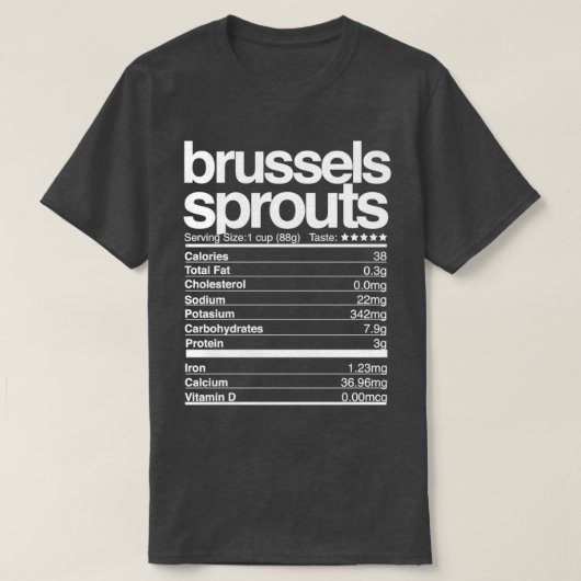 Brüssel Sprouts Erntedank Ernährungsfragen T-Shirt (Design vorne)