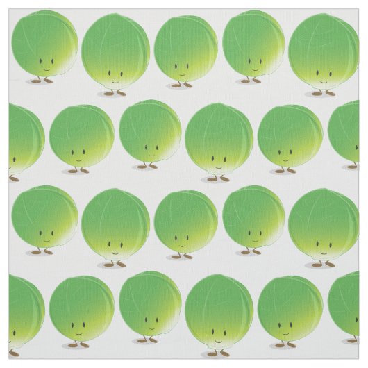 Brüssel Sprouts Gemüse Stoff (Muster)