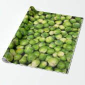 Brussel Sprouts Grüner Gemüsespass Geschenkpapier (Ungerollt)