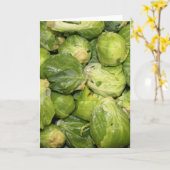 Brussel Sprouts Karte (Gelbe Blume)
