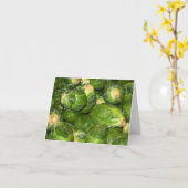 Brussel Sprouts Karte (Gelbe Blume)