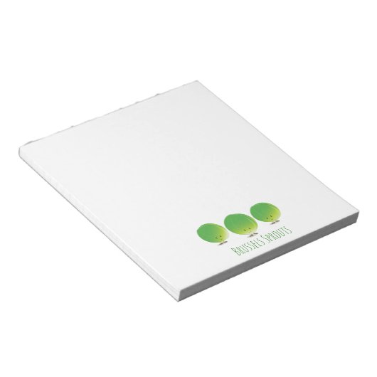 Brüssel Sprouts | Notepad Notizblock (angewinkelt)