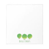 Brüssel Sprouts | Notepad Notizblock (Vorderseite)