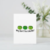 Brussel Sprouts Postkarte (Stehend Vorderseite)