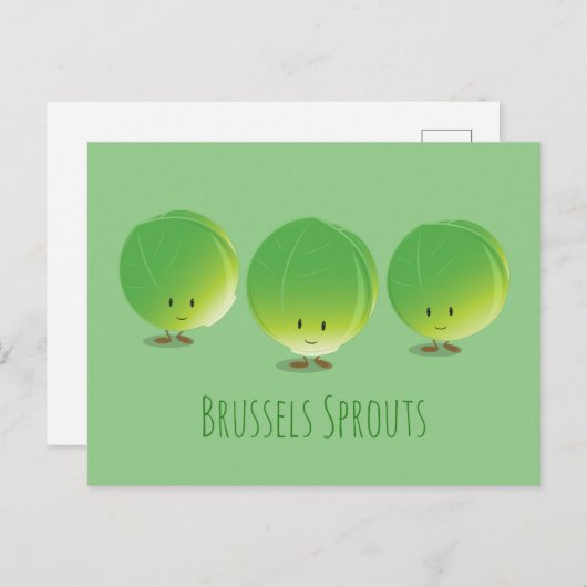 Brüssel Sprouts | Postkarte (Vorne/Hinten)