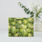 Brussel Sprouts Postkarte (Stehend Vorderseite)