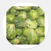 Brussel Sprouts Runder Aufkleber (Vorderseite)
