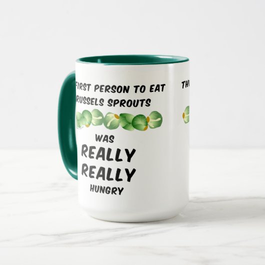 Brüssel Sprouts Tasse (Vorderseite Links)