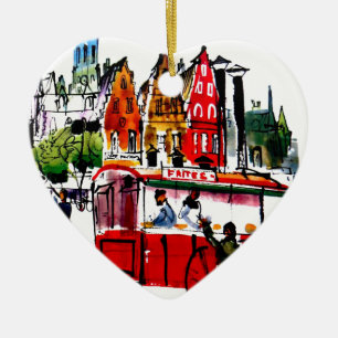 Brüssel-Stadt Keramikornament