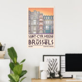 Brüssel Wandkunst Saint Cyr House Fassade Poster (Heimbüro)