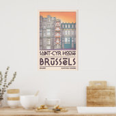Brüssel Wandkunst Saint Cyr House Fassade Poster (Küche)