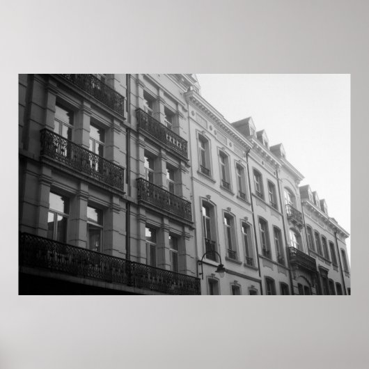 Brüsseler Architektur Poster (Vorne)