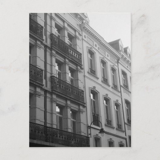 Brüsseler Architektur Postkarte (Vorderseite)
