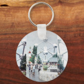 Brüsseler Atomium-FotoCollage Schlüsselanhänger (Vorderseite)