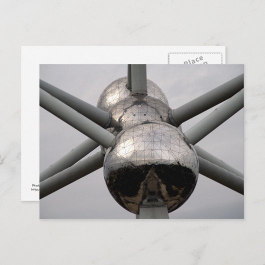 Brüsseler Atomium Postkarte (Vorne/Hinten)
