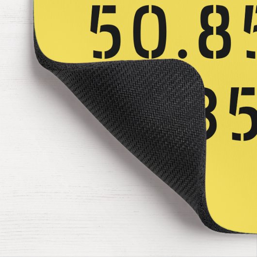 Brüsseler Breitengrad Mousepad (Ecke)