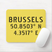 Brüsseler Breitengrad Mousepad (Mit Mouse)