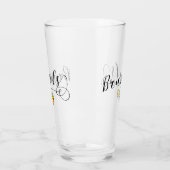 Brüsseler Flagge im Herzen Glas (Links)