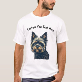 Brüsseler Griffon Dog individuell anpassbar T-Shirt