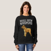 Brüsseler Griffon Flüsterer Hund Sweatshirt (Vorne ganz)
